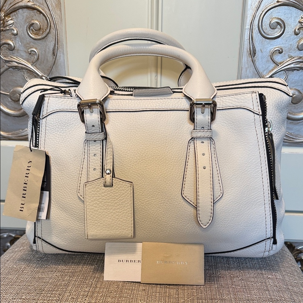 NWT The Burberry Brit Biker Medium Falmouth Tote